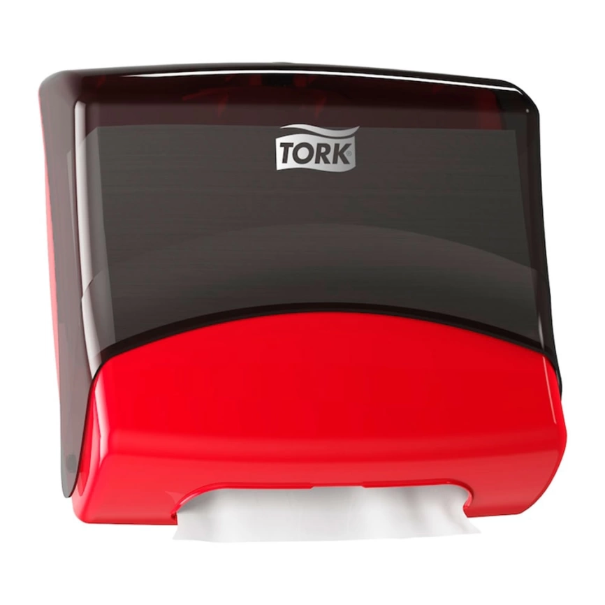 Диспенсер для протирочных материалов Tork Performance 654008, черно-красный - фото 1