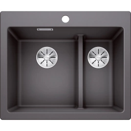 Мойка кухонная Blanco Pleon 6 Split 521690 темная скала