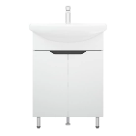 Тумба с раковиной напольная Cetus Грейп 65 белая