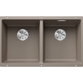 Мойка кухонная Blanco Subline 350/350-U 523581 серый беж