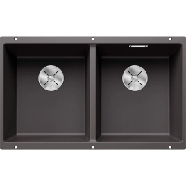 Мойка кухонная Blanco Subline 350/350-U 523575 темная скала