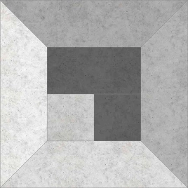 Керамогранит 45x45 Progres Megapolis Betton Grey Deco 737496