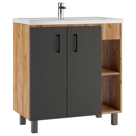 Тумба с раковиной напольная Домино Craft 80