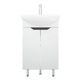 Тумба с раковиной напольная Cetus Грейп 50 белая