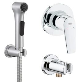 Смеситель Grohe BauFlow с гигиеническим душем Jacob Delafon Elate