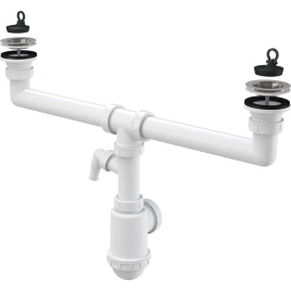 Сифон для кухонной мойки Alcaplast A449P-DN50/40