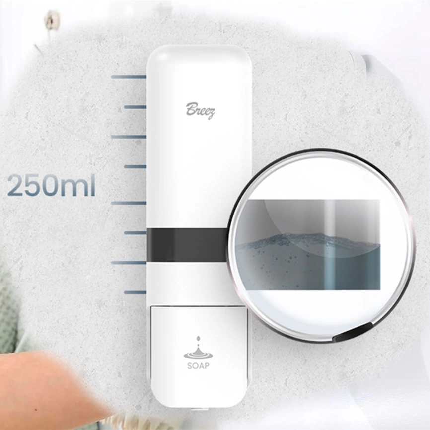 Диспенсер для жидкого мыла Breez Elegance S-8181, белый - фото 7