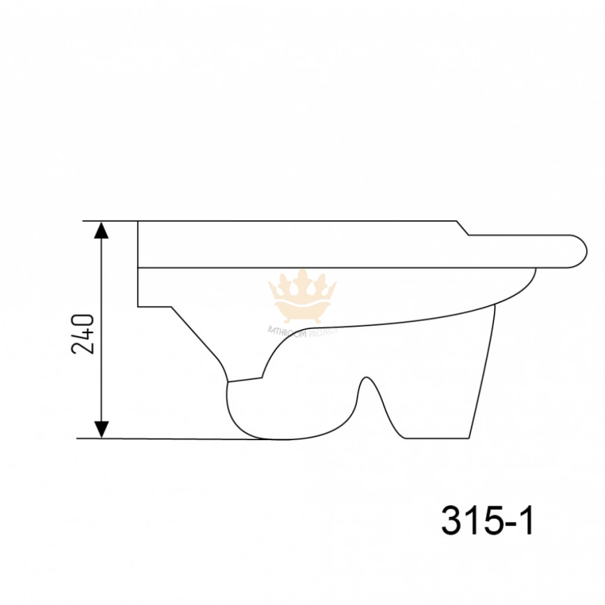 Керамический напольный унитаз чаша генуя модель 315 схема 1