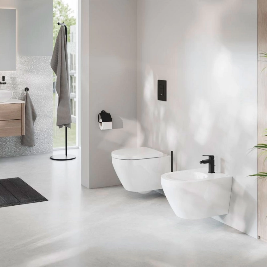 Смеситель для биде Grohe Cubeo 1018102430, черный - фото 3