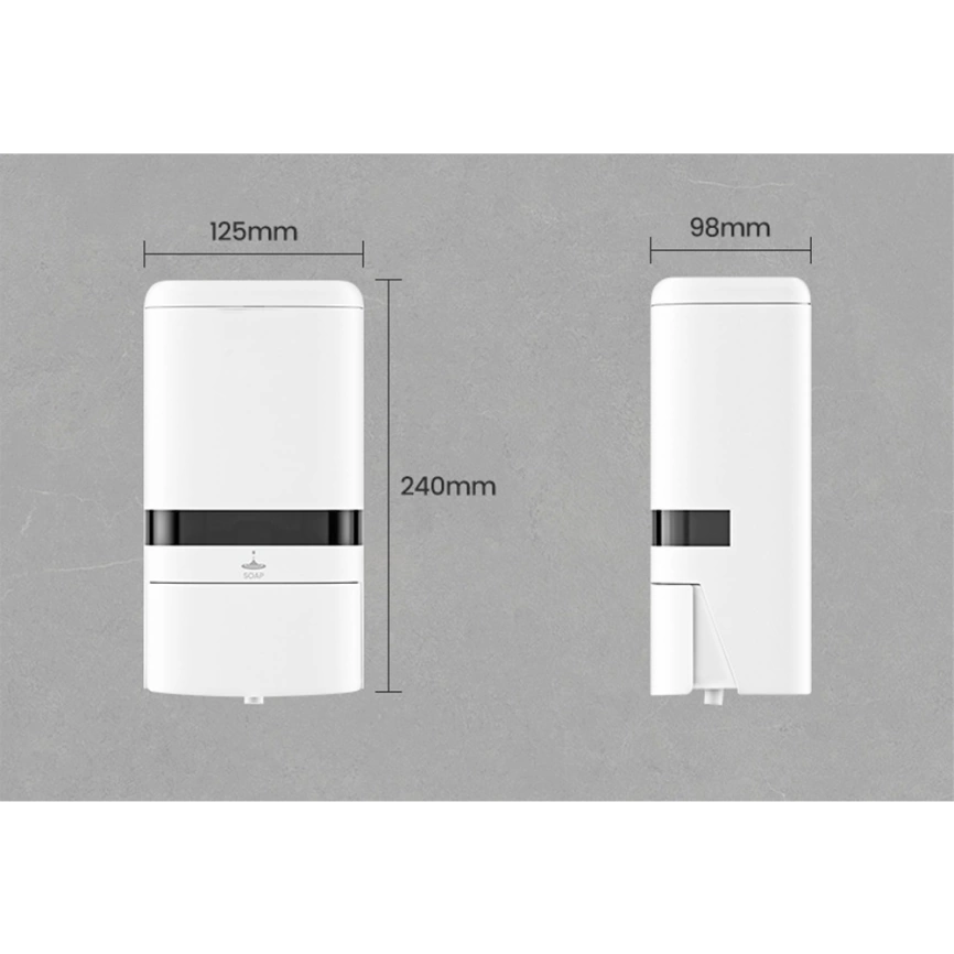 Диспенсер для жидкого мыла Breez Elegance S-81200 белый - схема