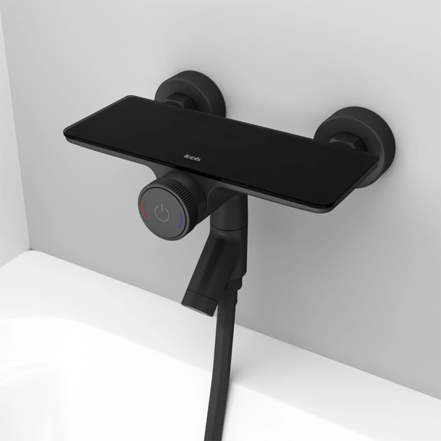 Смеситель для ванны IDDIS Shelfy Push Control SHEBLBTi02WA, черный - фото 6