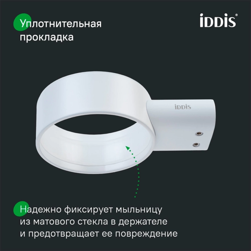 Мыльница в ванную Iddis Petite PETWTSGi42 белая - фото 5