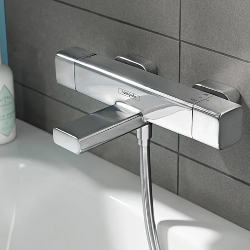 Смеситель для ванны Hansgrohe Ecostat E 15774000 с термостатом - фото 1
