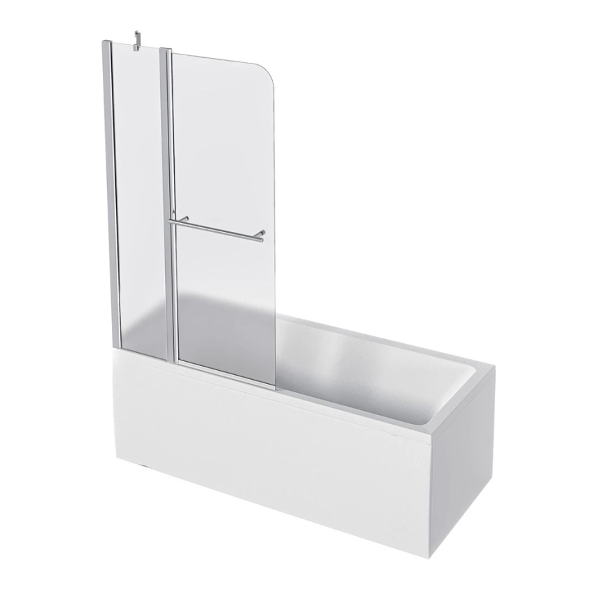 Штора на ванну из стекла 1Marka P-05 85x150 Mistelite L матовая - фото 1