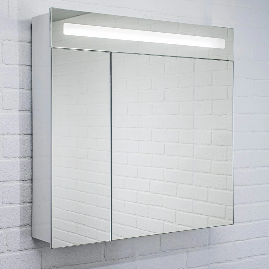 Зеркало-шкаф навесное с подсветкой Домино Аврора 70 - фото 3