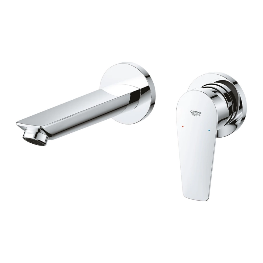 Смеситель для раковины Grohe BauEdge 20474001 настенный, хром - фото 1