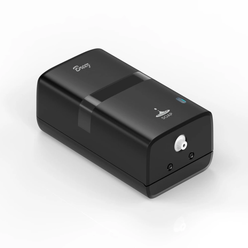 Диспенсер для жидкого мыла сенсорный Breez Elegance S-8085 черный - фото 1