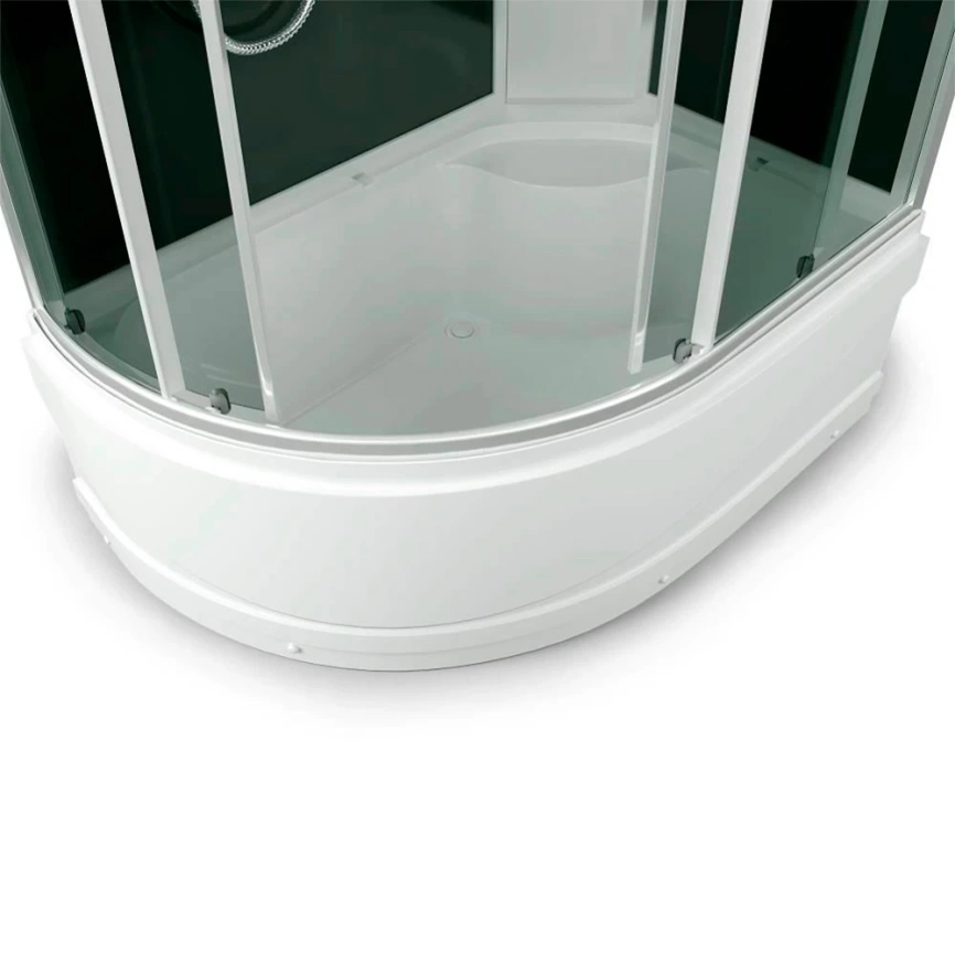 Душевая кабина 120x80 Erlit ER3512TPR-C4-RUS правая тонированное стекло с высоким поддоном - фото 2