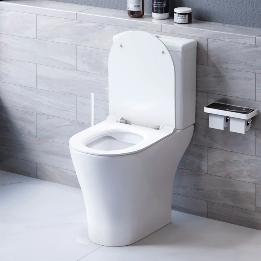 Унитаз компакт напольный Damixa Sirius DX86C8600SC с сиденьем, безободковый - фото 2