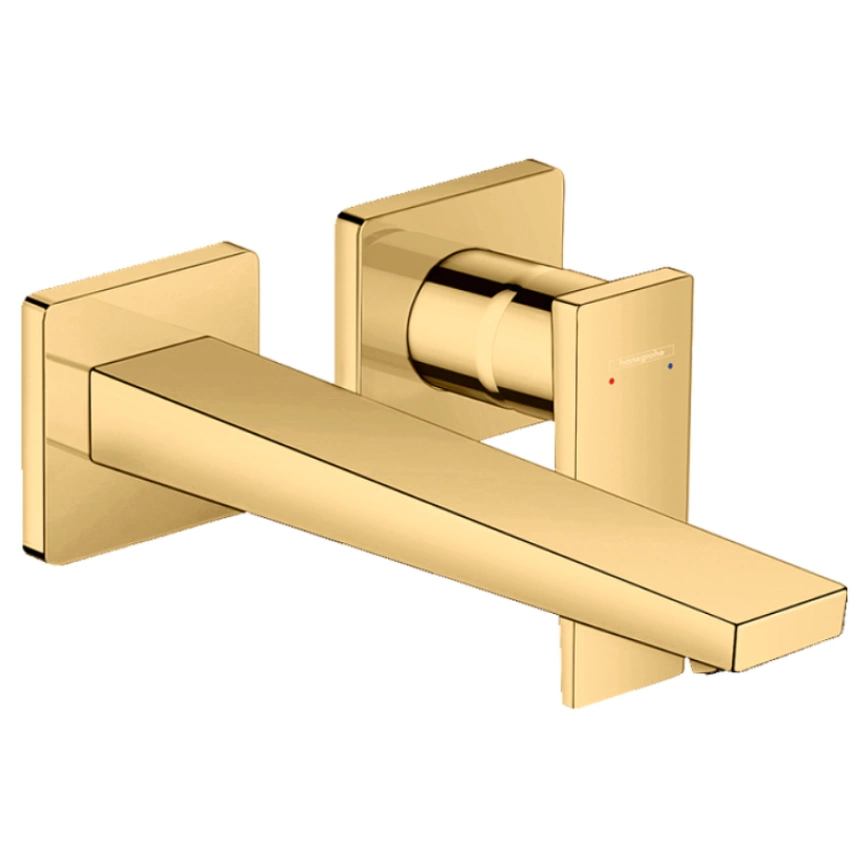 Смеситель для раковины Hansgrohe Metropol 32526990 настенный, золото