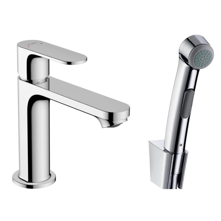 Смеситель для раковины Hansgrohe Rebris S 72215000 с гигиеническим душем, хром