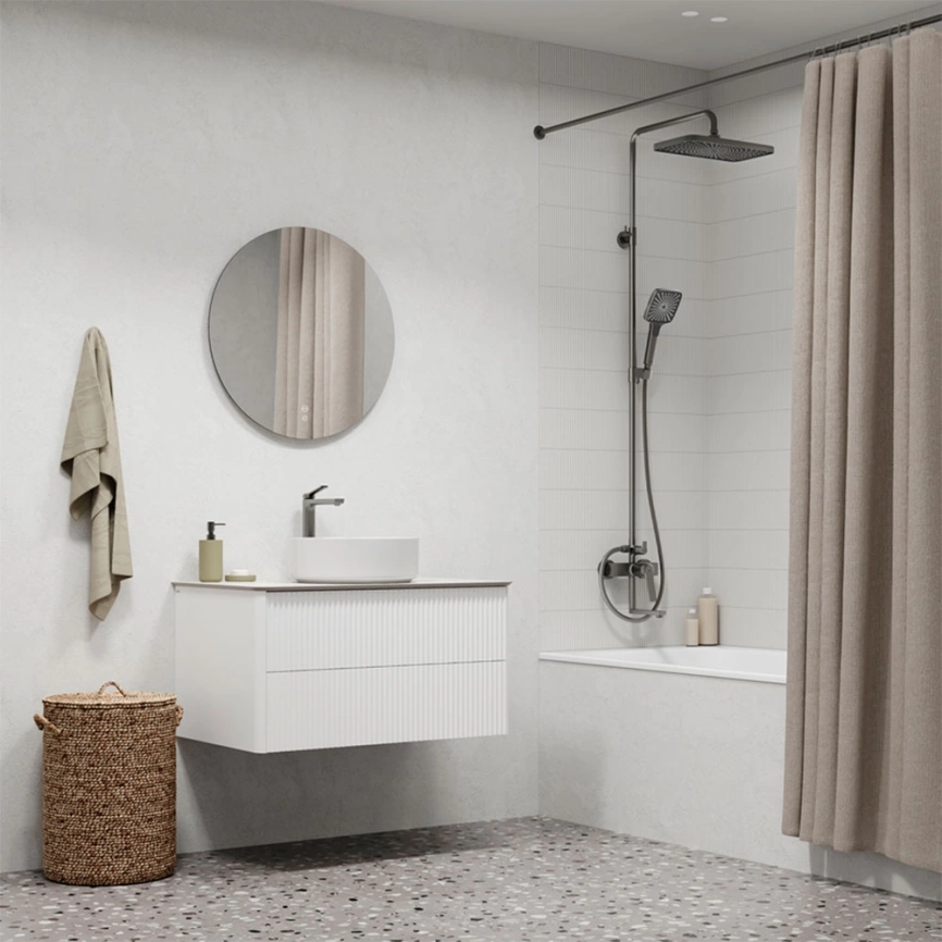 Смеситель для раковины Iddis Parker PARGM01i01 графит - фото 3