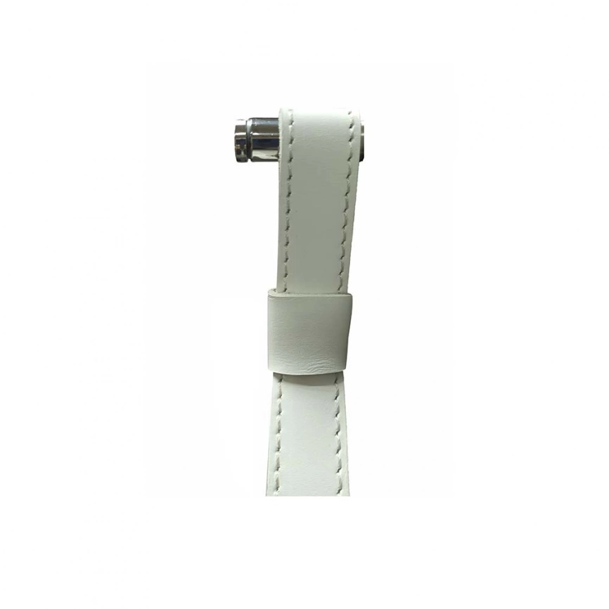 Зеркало навесное Continent Millenium White D650 c подсветкой на ремне из натуральной кожии - фото 4