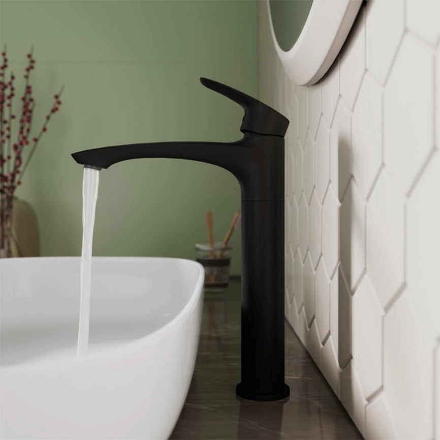 Смеситель для раковины Milardo Rora RORBL01M01, черный - фото 2