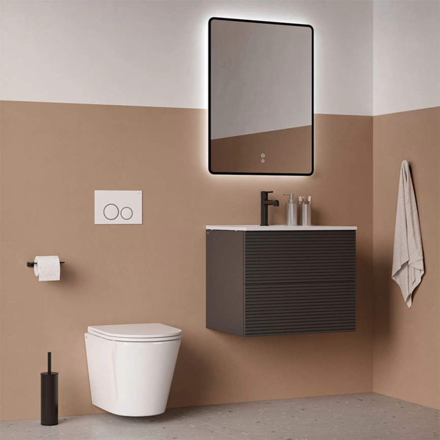 Унитаз подвесной Iddis Calipso CALRNSEi25 безободковый с сиденьем - фото 10