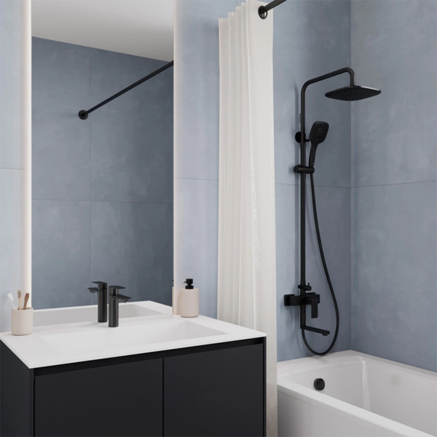 Смеситель для раковины Milardo Maze MAZBL00M01, черный - фото 2