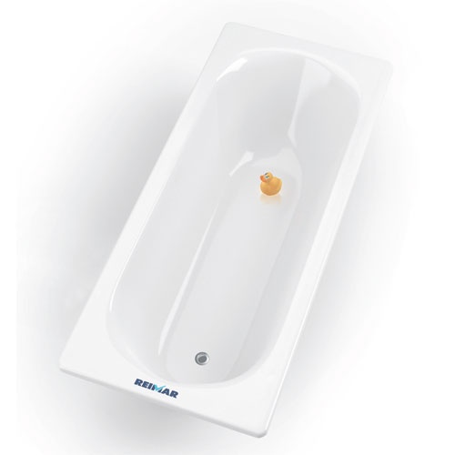 Ванна стальная Reimar 160x70 с полимерным покрытием с ножками - фото 2