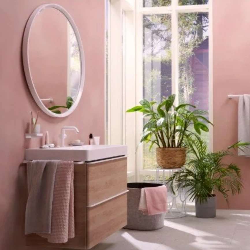 Смеситель для раковины Hansgrohe Tecturis S 73323700, белый - фото 2