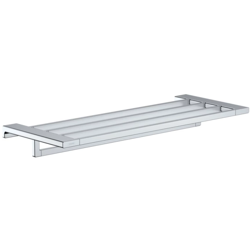 Полка угловая для ванной Hansgrohe AddStoris 41751000 с полотенцедержателем, хром