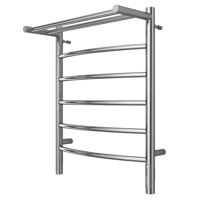 Полотенцесушитель электрический Terminus Классик П6 500x650 с полкой, хром - фото 1