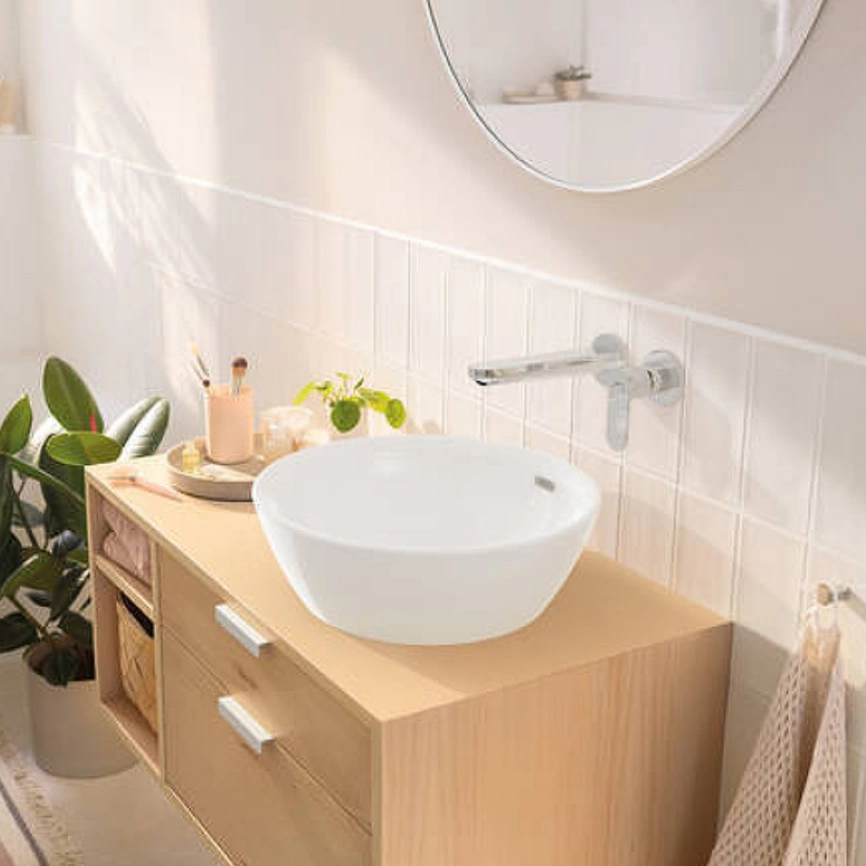 Смеситель для раковины Hansgrohe Rebris S 72528000 настенный, хром - фото 1