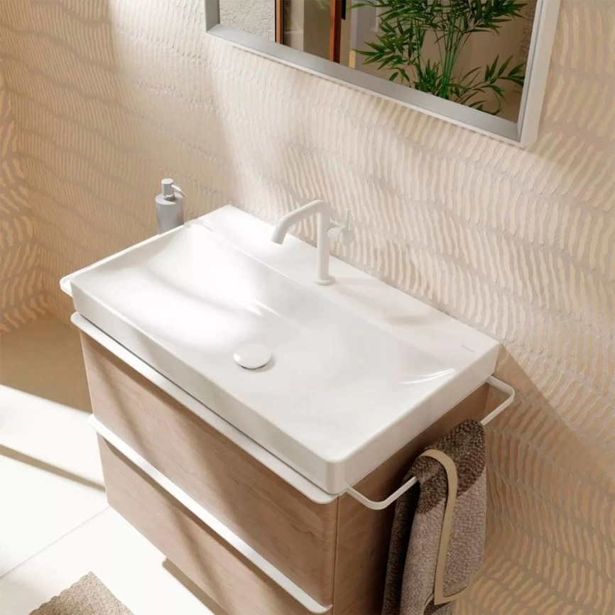 Раковина Hansgrohe Xelu Q 60318450 накладная, белая - фото 1