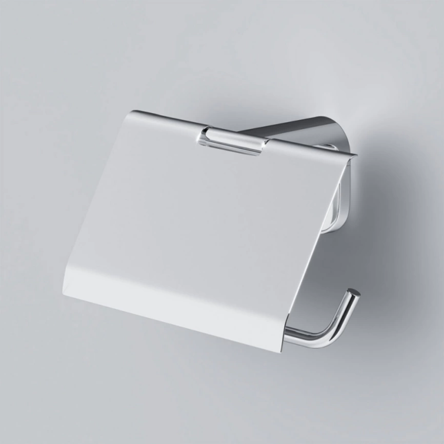 Держатель для туалетной бумаги с крышкой AM.PM X-Joy A84341400 - 1 фото