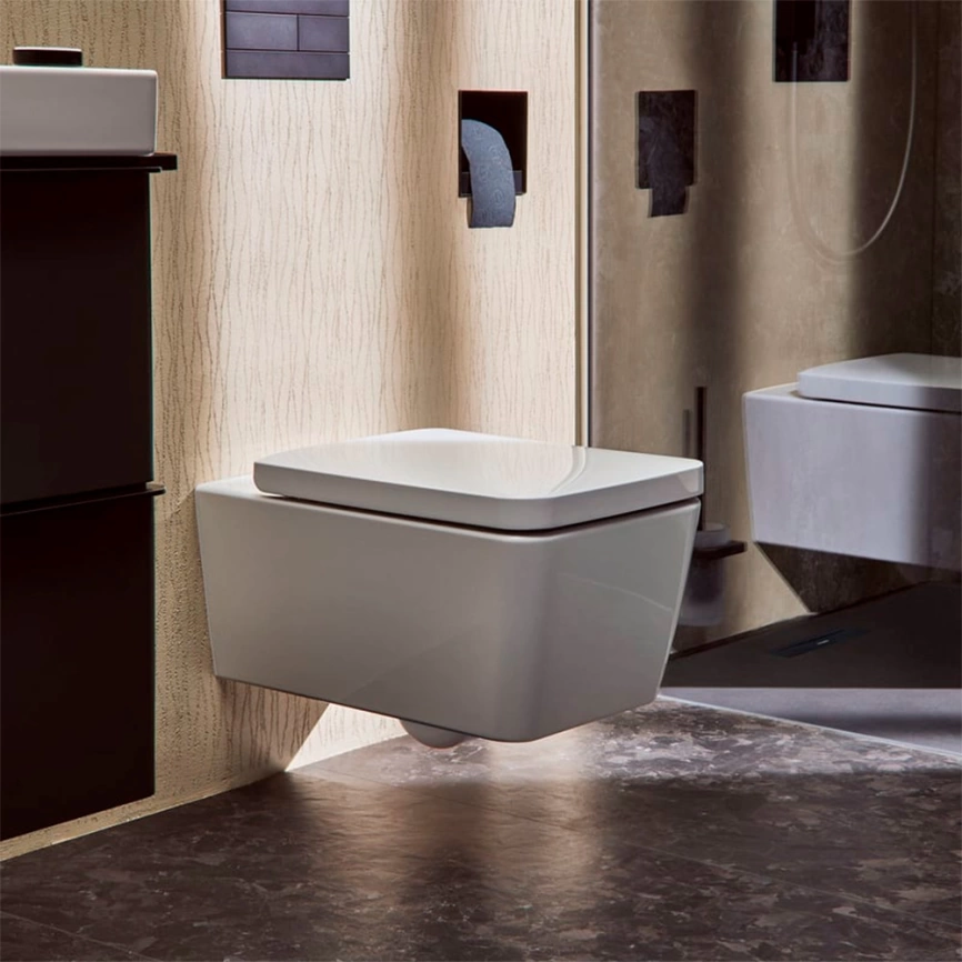 Унитаз подвесной Hansgrohe EluPura Q 60194450 с сиденьем - фото 4