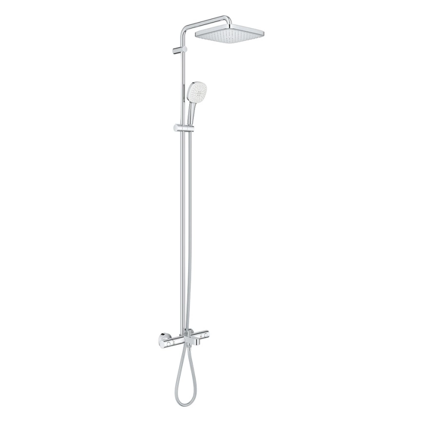 Душевая стойка Grohe Tempesta Cosmopolitan System 250 Cube 26691001 с термостатом хром - фото 1