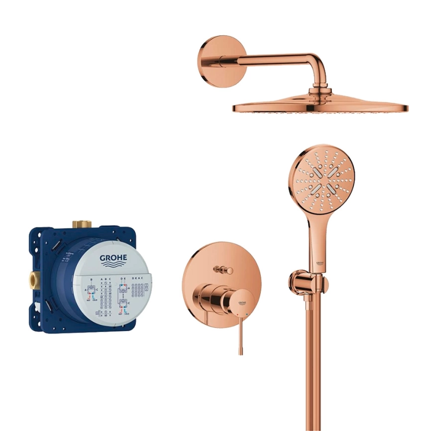 Душевой комплект Grohe Essence 25287DA0 бронза - фото 2