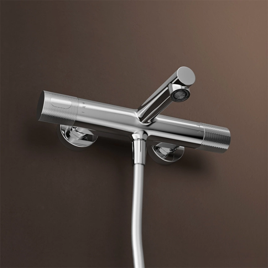 Смеситель для ванны Iddis Duna DUNSB02i74WA с термостатом хром - фото 2