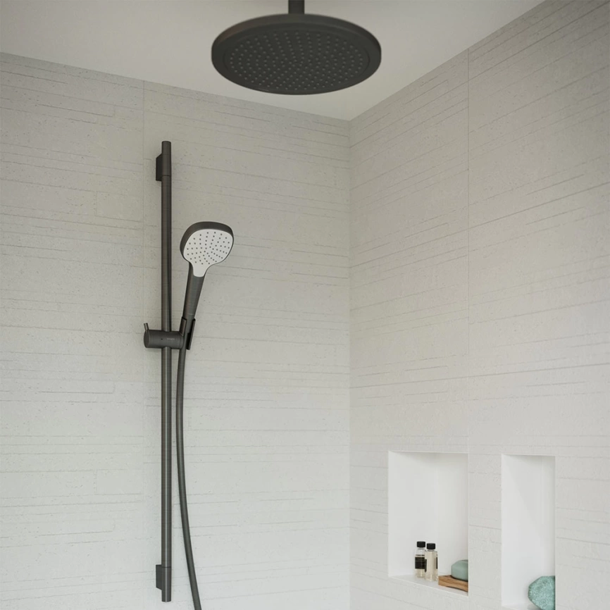 Лейка для верхнего душа Hansgrohe Croma 280 26220340 графит - фото 1