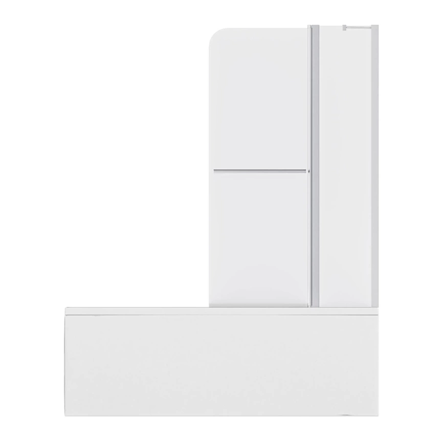 Штора на ванну из стекла 1Marka P-05 85x150 прозрачная - фото 2