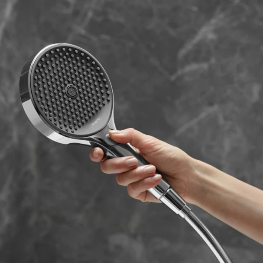 Душевая лейка Hansgrohe Rainfinity 130, 26864140, бронза -  фото 2