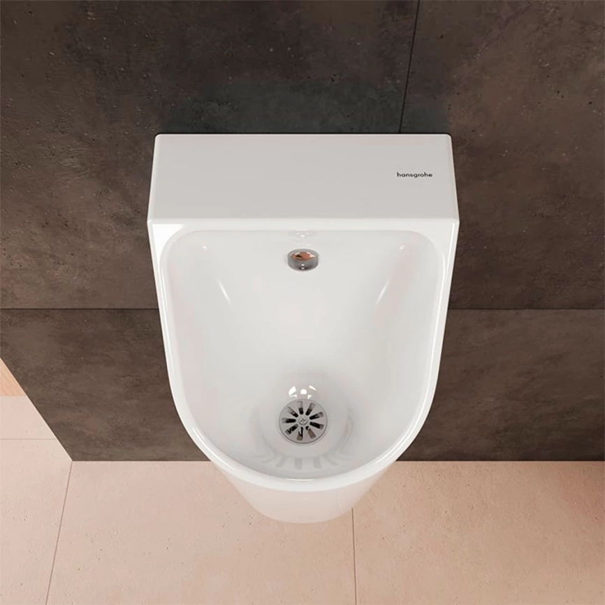 Писсуар настенный Hansgrohe EluPura Original S 60286450, с внутреннем подводом воды - фото 5