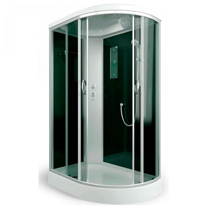 Душевая кабина 120x80 Erlit ER3512PL-C4-RUS левая тонированное стекло с низким поддоном