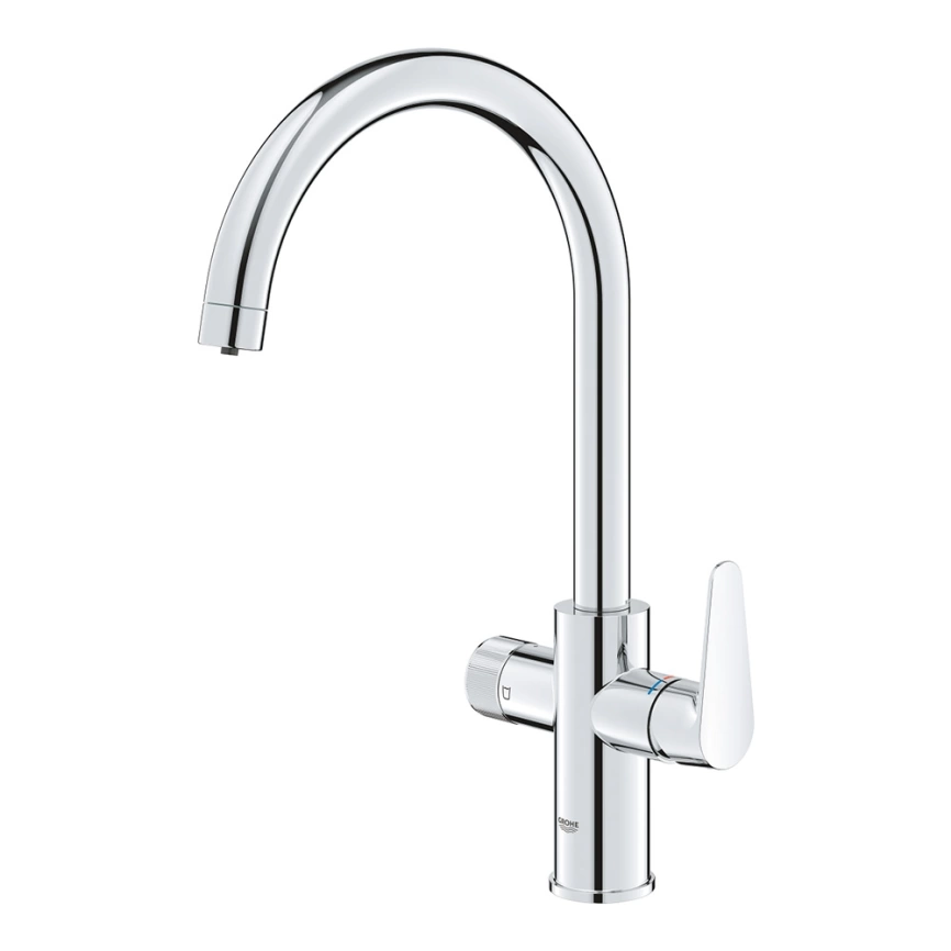 Смеситель для кухни Grohe BauCurve Blue Pure 30580000 с функцией фильтрации, хром - фото 1