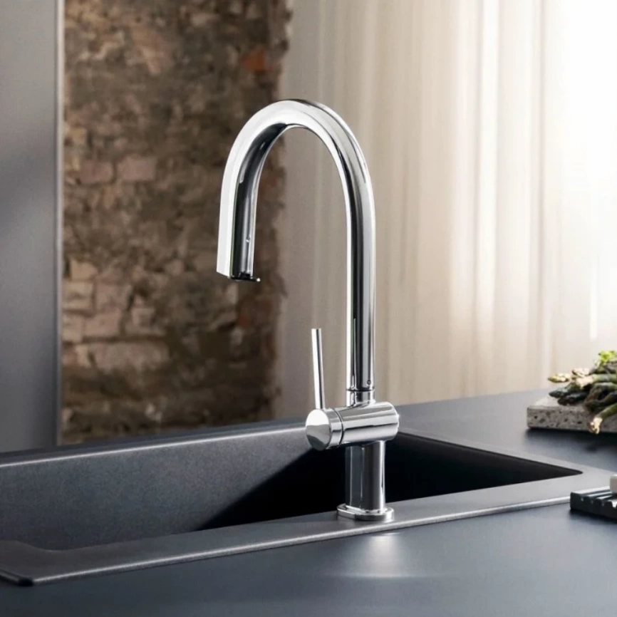 Смеситель для кухни Hansgrohe Aqittura M91 76826000 с вытяжным душем - фото 3