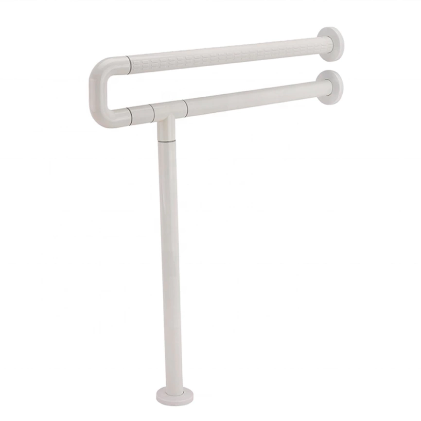 Поручень напольно-настенный для МГН Almacom HR-50A не откидной белый