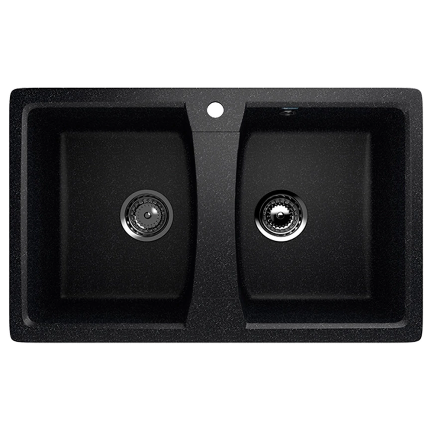 Мойка кухонная из искусственного камня Ulgran Classic U-402-308 черная